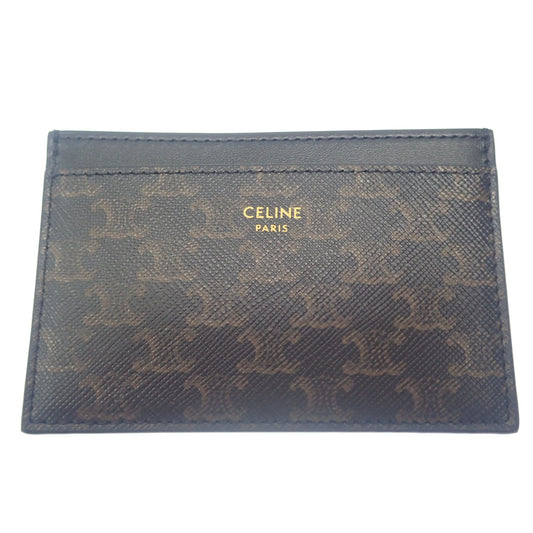 極美品◆セリーヌ カードケース PVC トリオンフ 10B702 CELINE【AFI18】