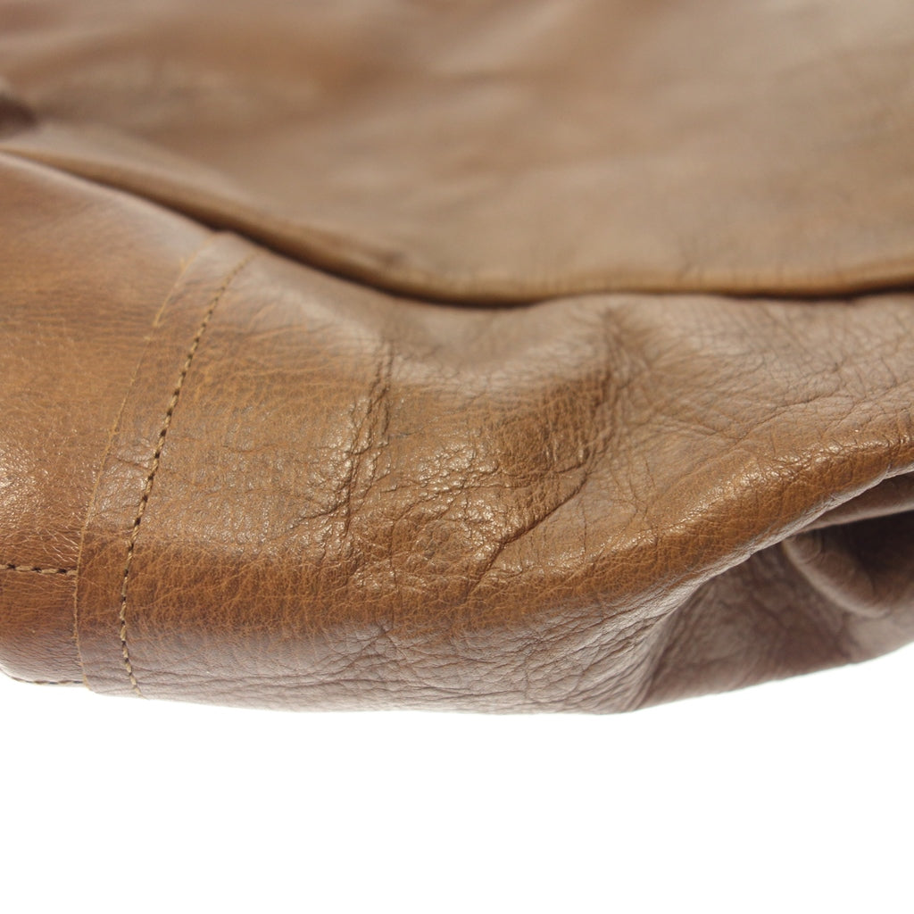 Used Paul Harnden Chunky Bag Leather Brown Paul Harnden