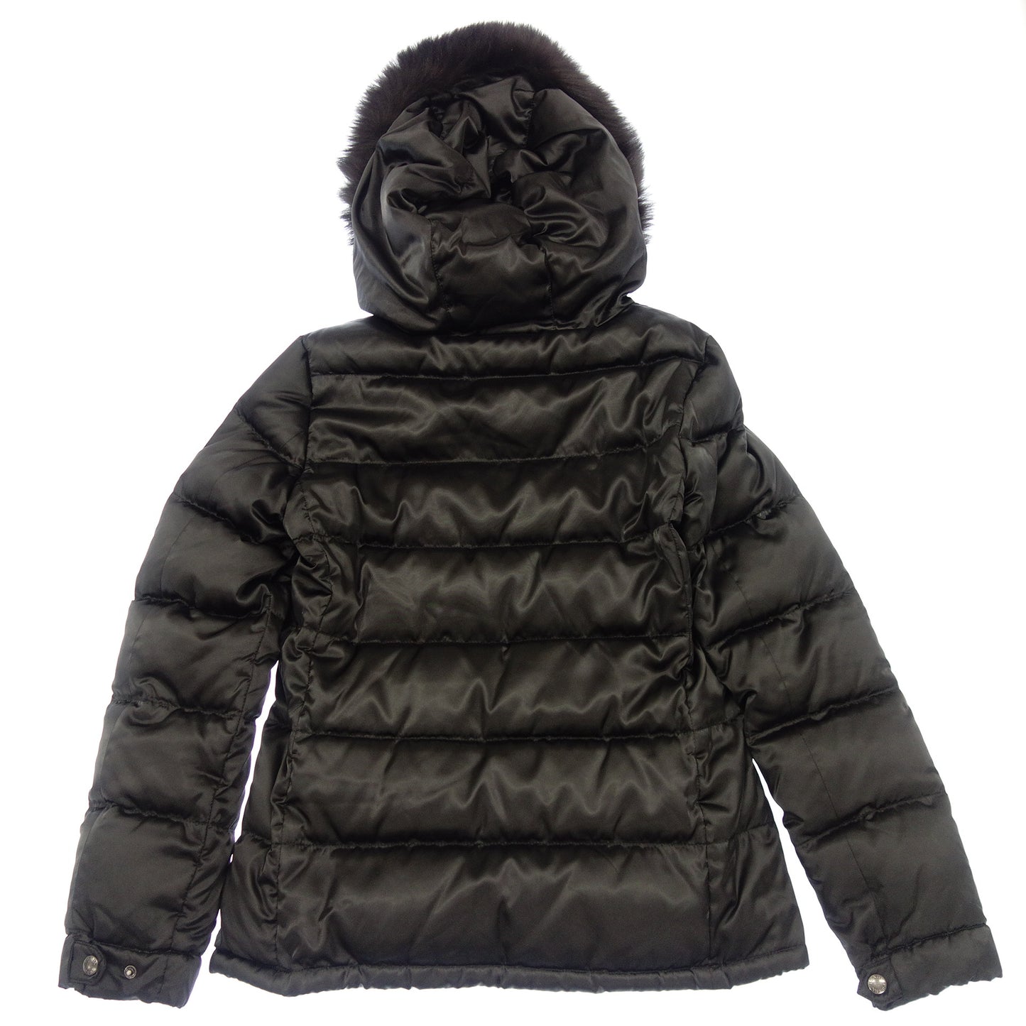 Good condition ◆ Prada down jacket real fur 28A060 ladies size 42 black PRADA [AFA4] 