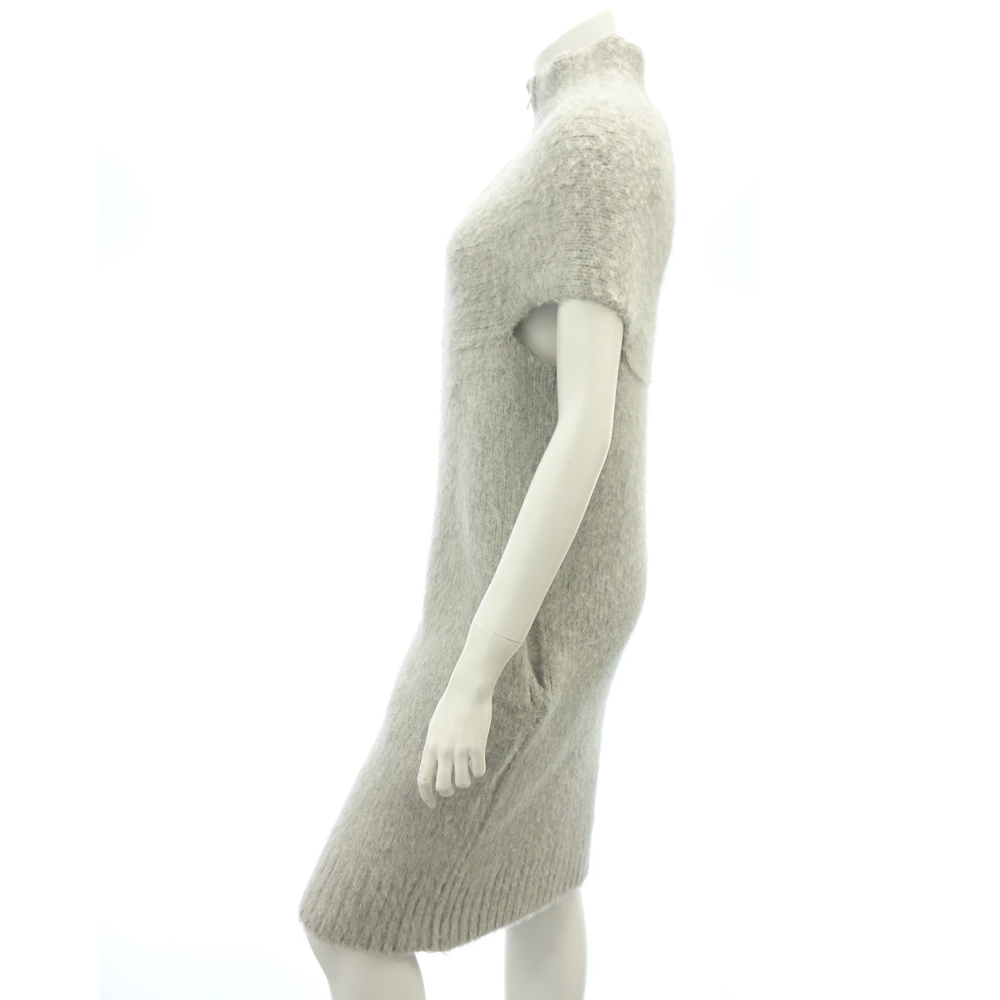 Good condition ◆ Maison Martin Margiela Knit Dress Alpaca Zip Up S311HA0431 Women's Gray Size XS Maison Martin Margiela [AFB26] 