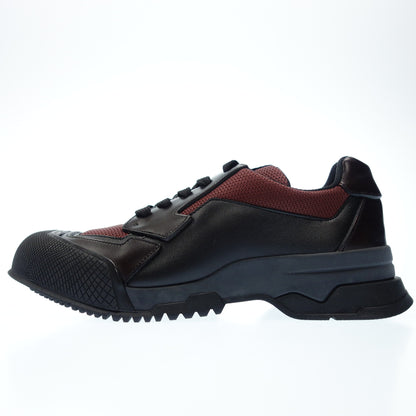 普拉达 (Prada) 皮革运动鞋切换 4E2718 男士 6 黑色 x 红色 PRADA [AFD1] [二手] 