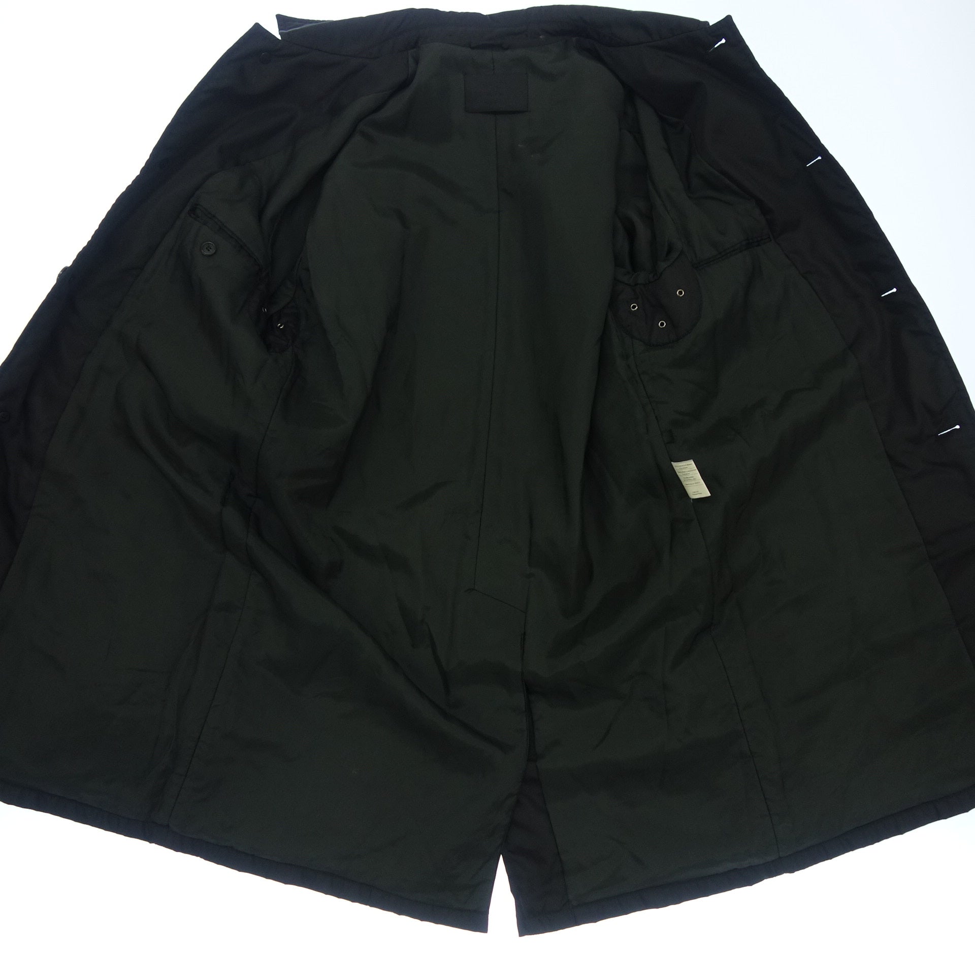 中古◇プラダ ステンカラーコート ナイロン メンズ M 黒 PRADA
