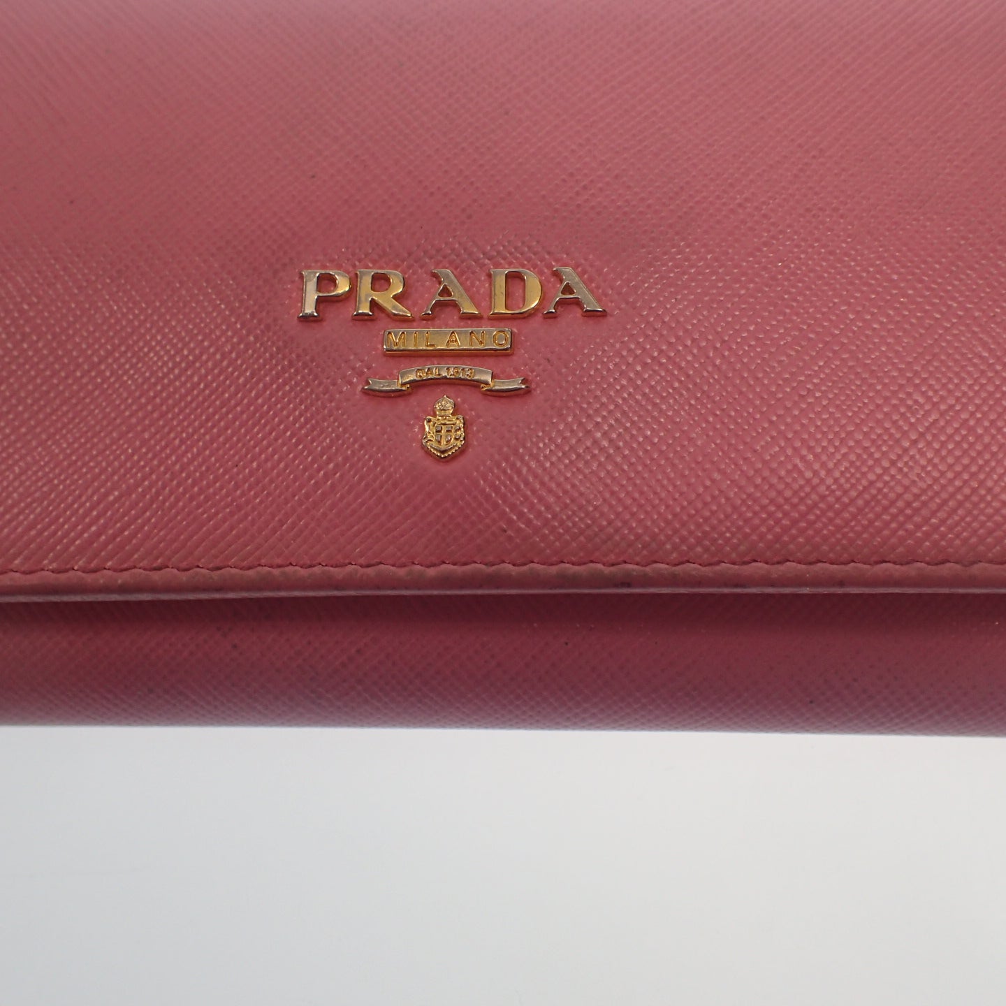 プラダ 長財布 サフィアーノ ロングウォレット ピンク PRADA【AFI18