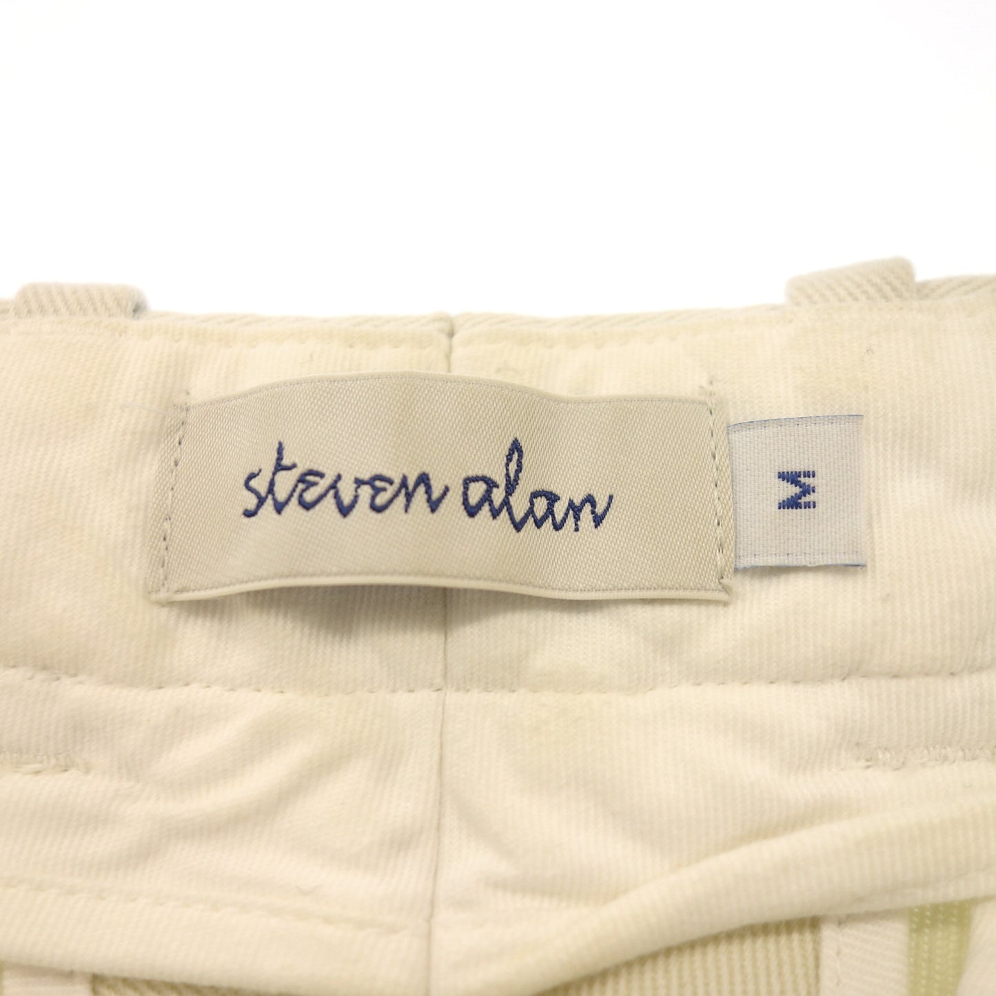 中古◆スティーブンアラン コットン タックパンツ メンズ M ベージュ系 STEVEN ALAN【AFB25】