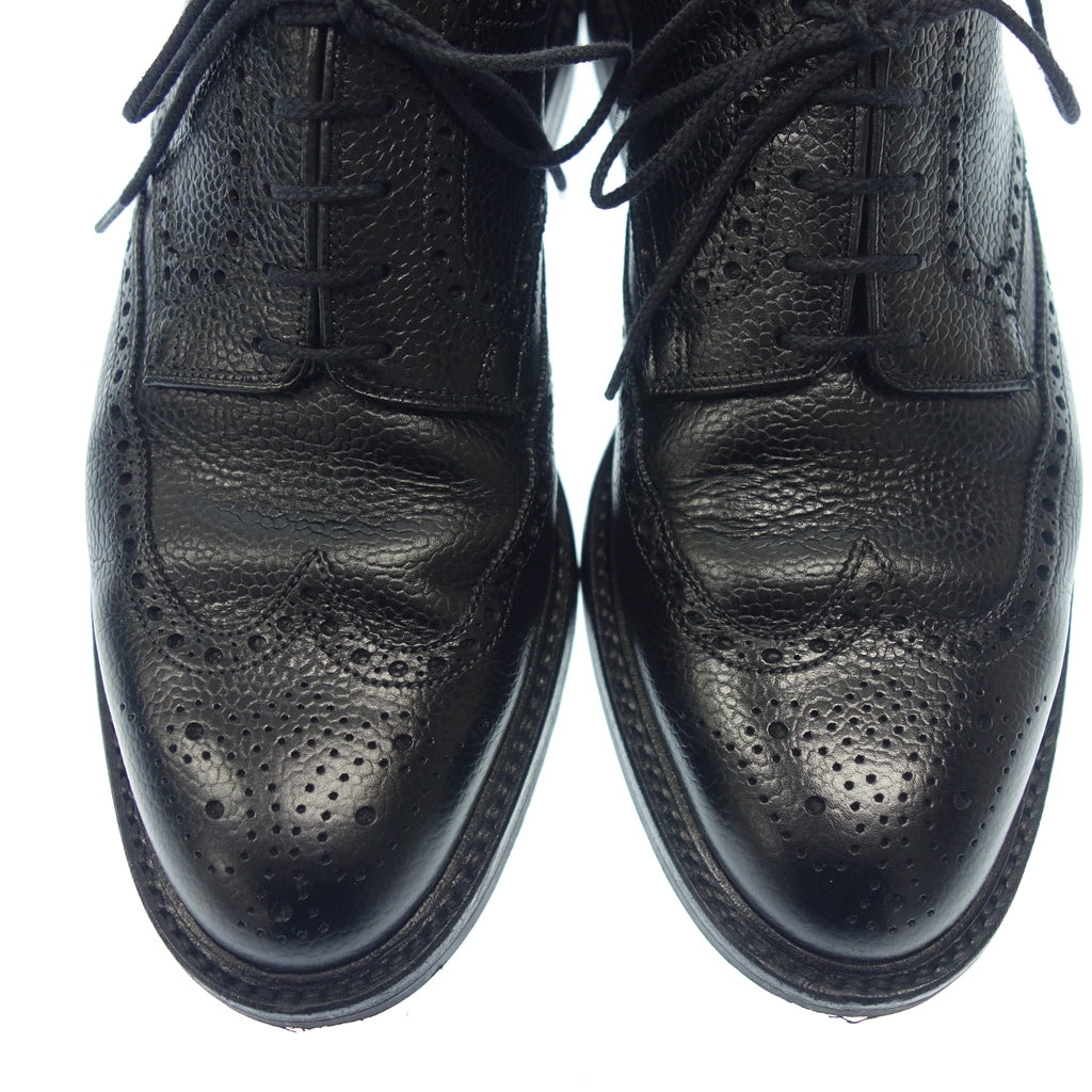 美品◆クロケット＆ジョーンズ ウイングチップレザーシューズ グレイン ペンブローク2 メンズ サイズ7E ブラック Crockett&Jones PEMBROKE 2【LA】