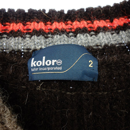 Good Condition◆Color 23AW Knit Vest Women's Brown Wool Size 2 23WCL-NO2303 Kolor [AFB5] 