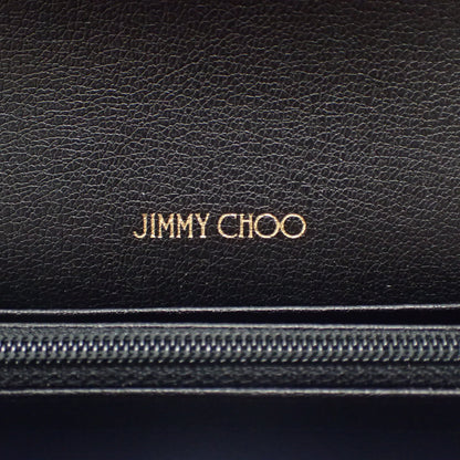 Very good condition ◆ Jimmy Choo folding wallet JC gold hardware JIMMY CHOO [AFI19] 