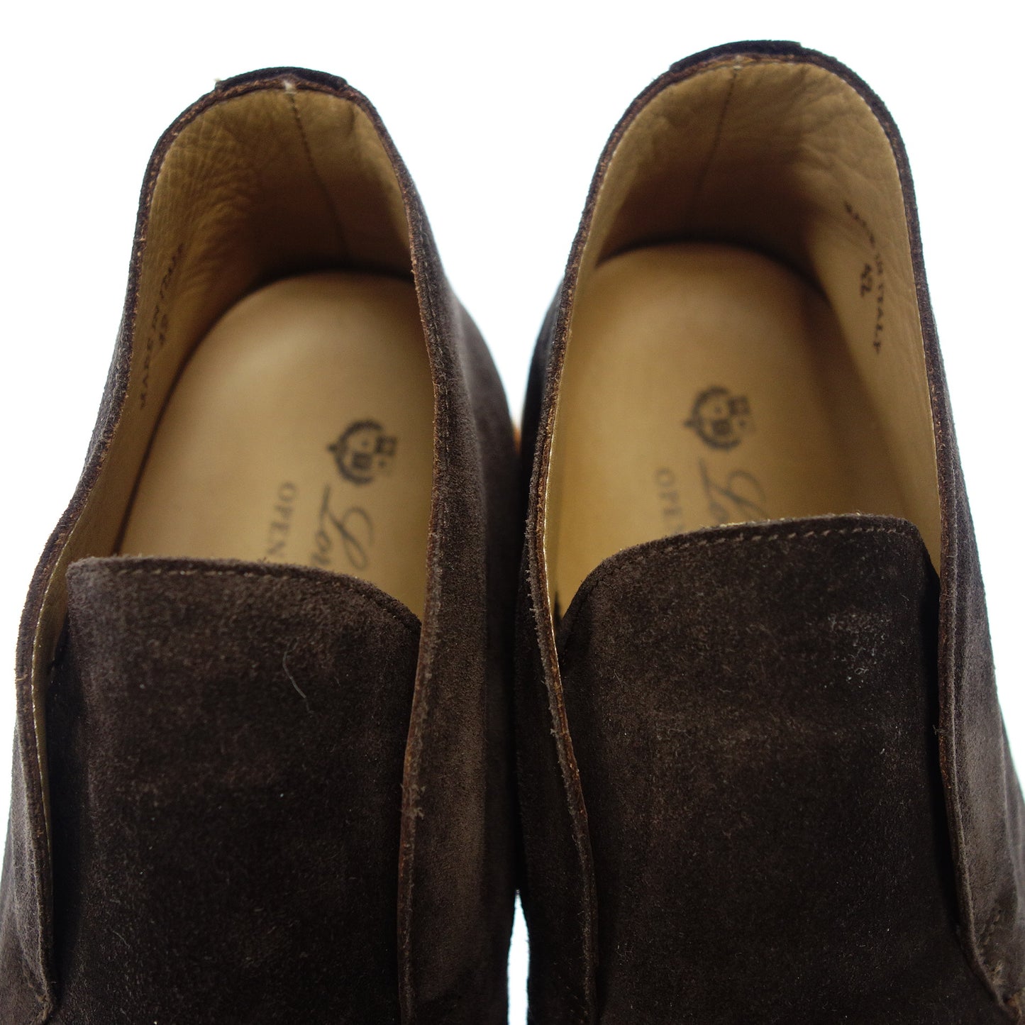 Loro Piana slip-on nubuck OPEN WALK Made in Italy Men's Brown Size 42 Loro Piana [AFC6] [Used] 