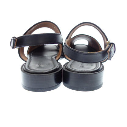 Polpetta Sandals Washed Cotton Linen Canvas Strap SHIPS Special Order Men's Black 39.5 POLPETTA [AFD6] [Used] 