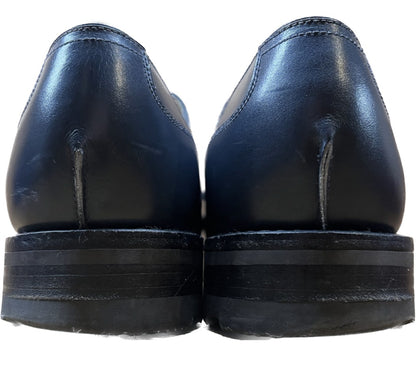 Good Condition◆JM Weston Leather Shoes U Tip 641 Golf Navy 9C JMWESTON 