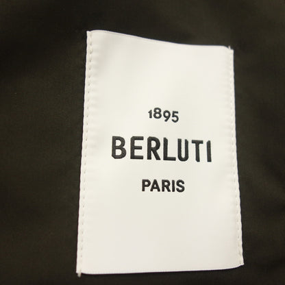 Very good condition ◆ Berluti Nylon Jacket Calligraphy Hoodie Men's Size 44 Black Berluti [AFB37] 