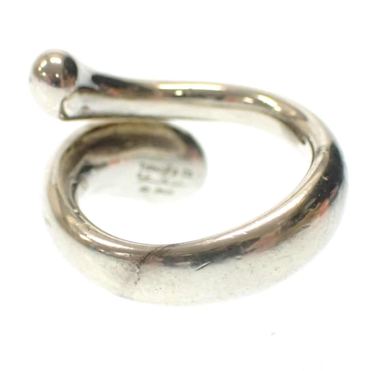 Used Tiffany ring teardrop SV925 silver size 10 Tiffany &amp; Co. [LA] 