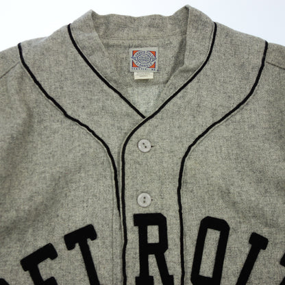 エベッツ フィールド フランネル デトロイト ユニフォーム MADE IN USA メンズ グレー S EBBETS FIELD FLANNELS【AFB26】【中古】