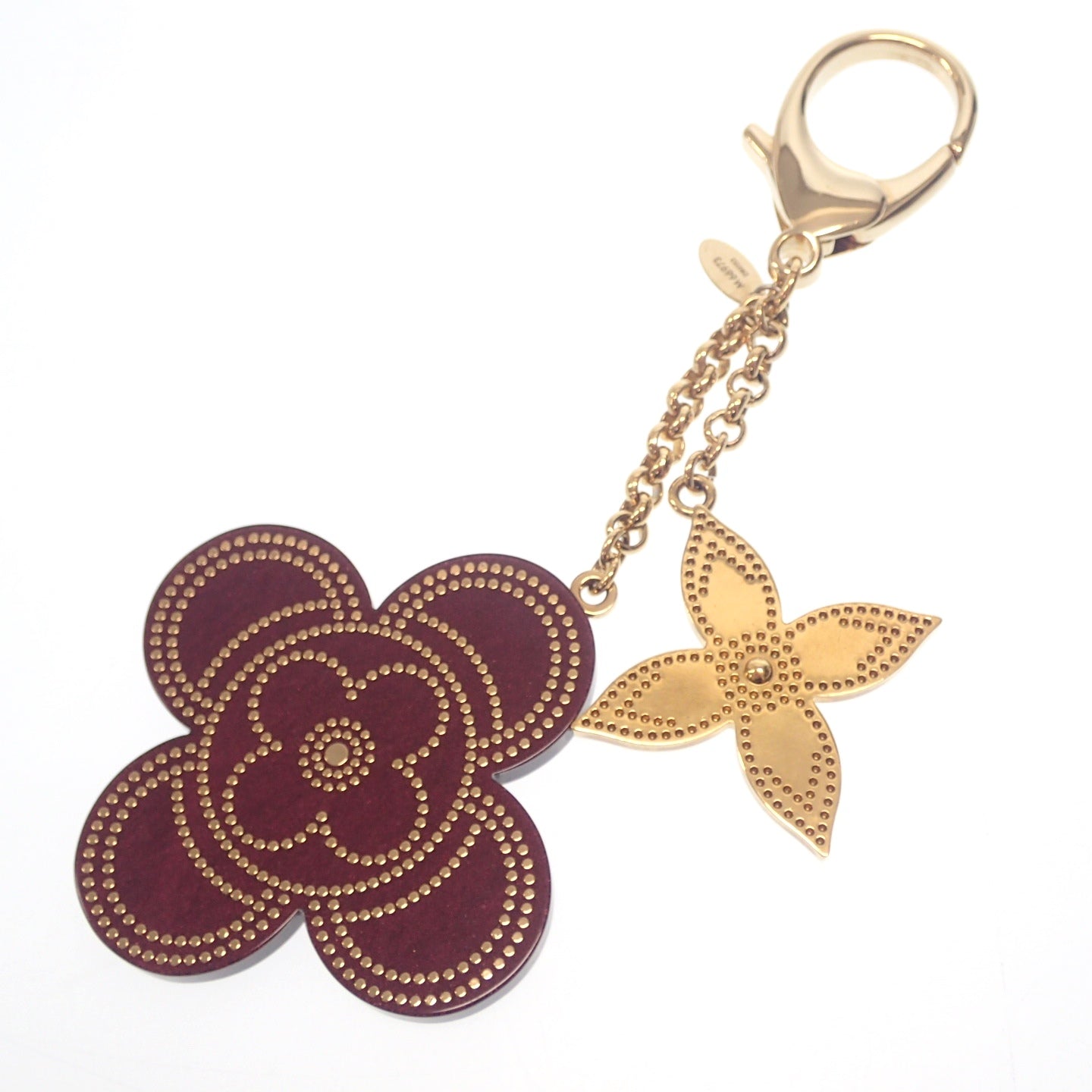 Louis Vuitton 钥匙扣 Monogram Flower M66973 金色 x 紫色 LOUIS VUITTON [AFI11] [二手] 