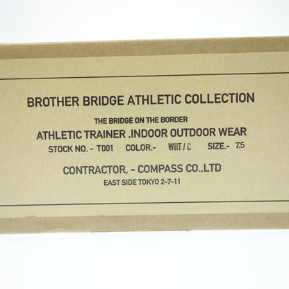 未使用 ◆ Brother Bridge 皮鞋 德国训练师 BERLIN 麂皮男式 US7.5 白色 BROTHER BRIDGE [AFD6] 