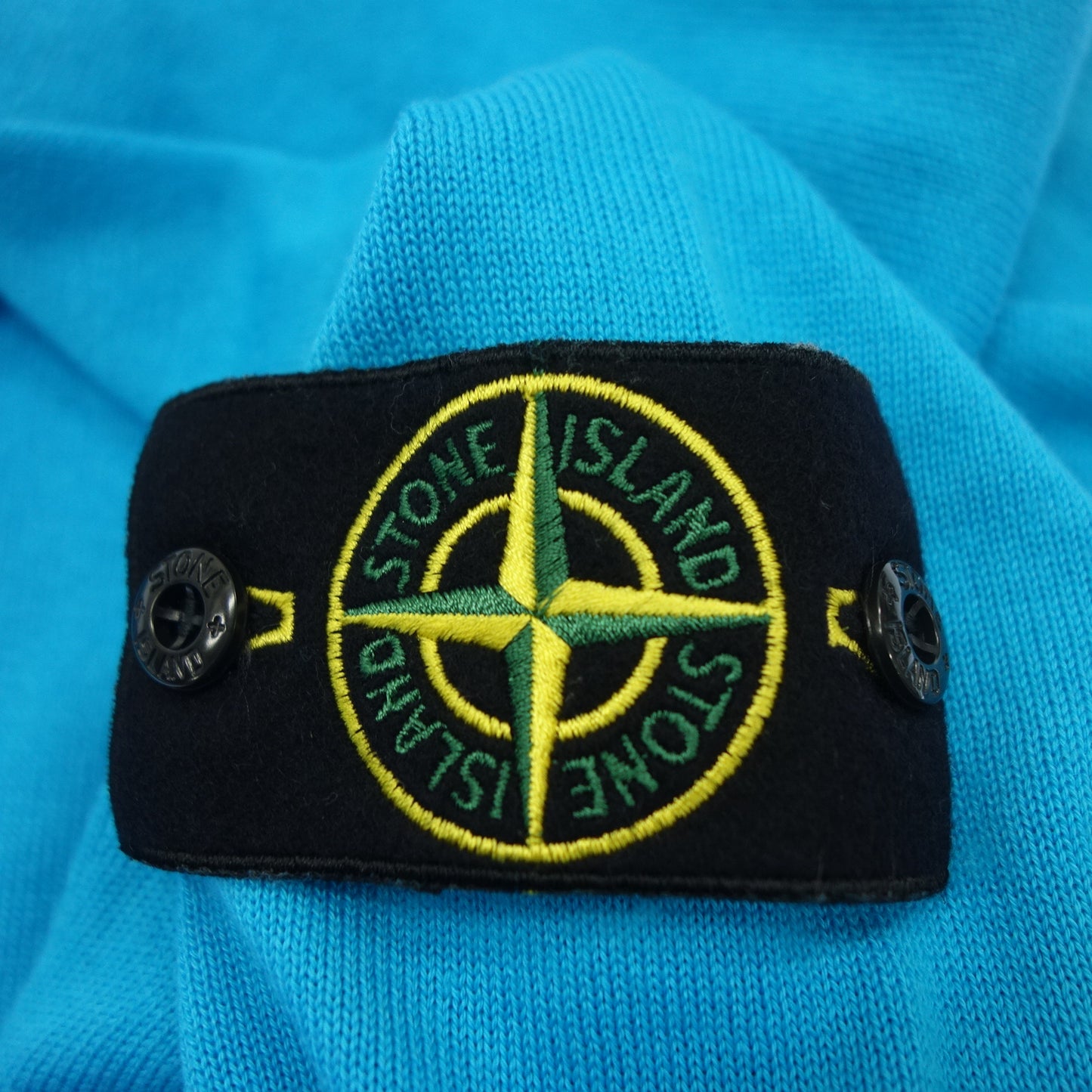 ストーンアイランド ニットセーター 肩ワッペン メンズ ブルー S STONE ISLAND【AFB16】【中古】