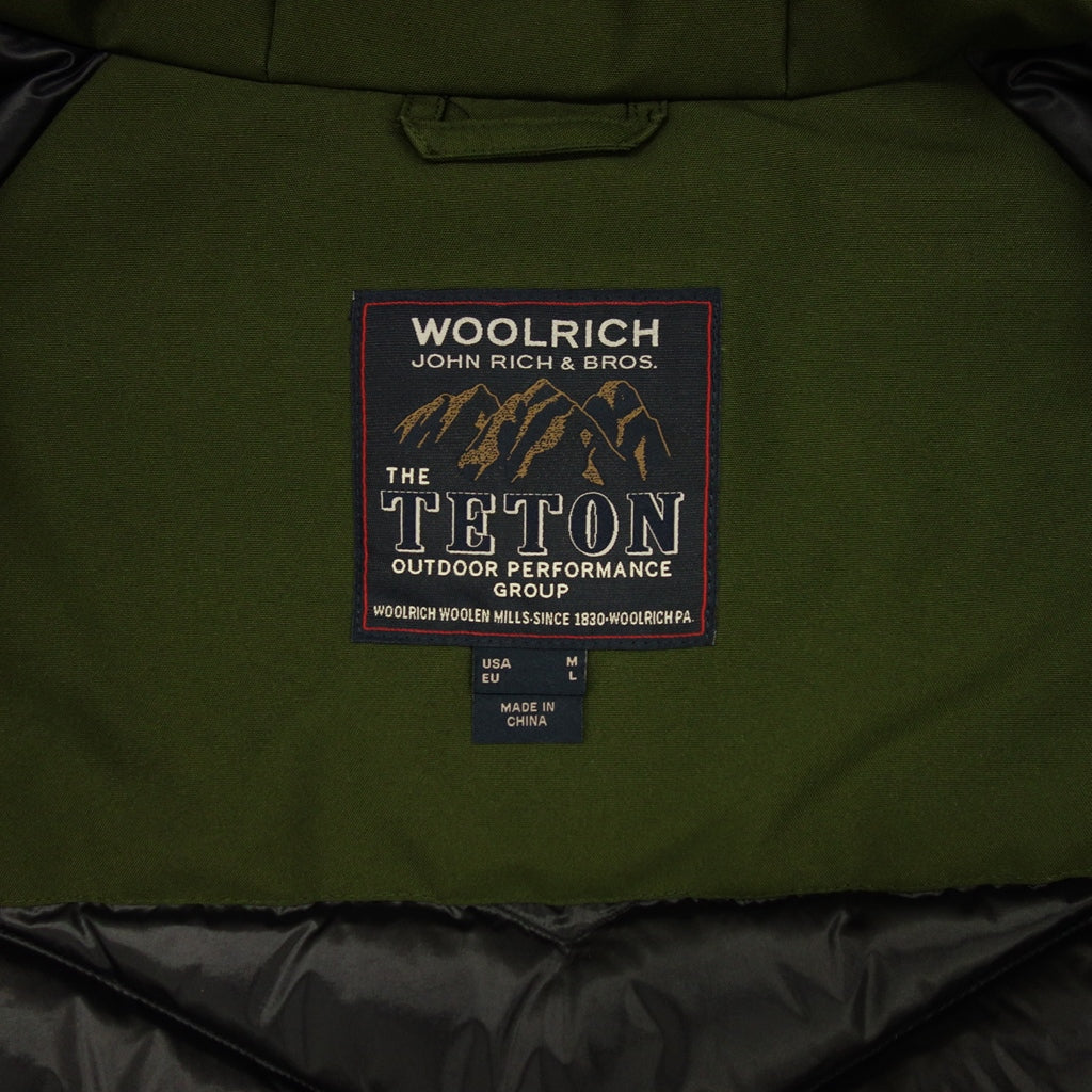 状况非常好 ◆ Woolrich Mountain 羽绒服 1702068 Gore-Tex 男式绿色 M,L TETON GORE-TEX WOOLRICH [AFB18] 