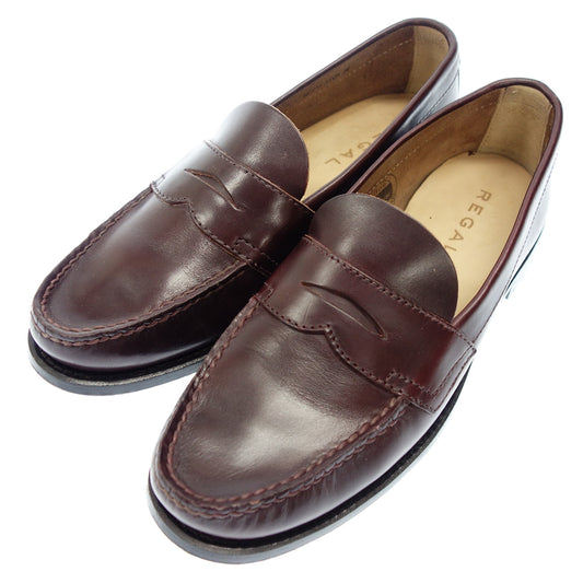 Very good condition ◆ Regal leather shoes coin loafers Horween Chrome Excel leather 51VR Men's Burgundy Size 26 REGAL [LA] 