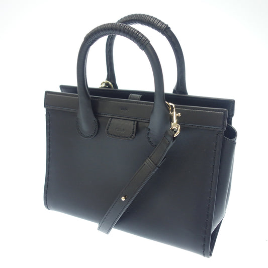 Very good condition◆Chloe Handbag CHC22WS442I90 Edith Medium Tote Black Chloe [AFE11] 