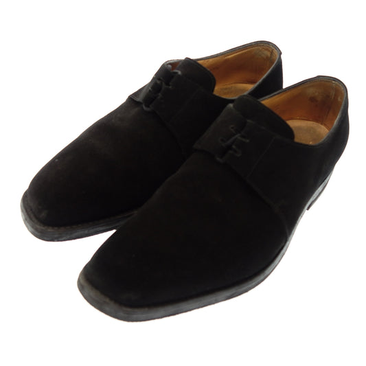 Used John Lobb Leather Shoes Plain Toe Cordoba Last 3099 Suede Men's 8.5 Black John Lobb Cordoba [AFC12] 