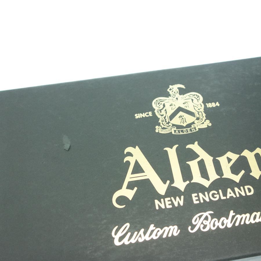 跟新一样◆Alden 皮鞋 Barry Last D5511 Cordovan 长翼 BRICK &amp; MORTAR 定制男式棕色尺码 US9D ALDEN [LA] 