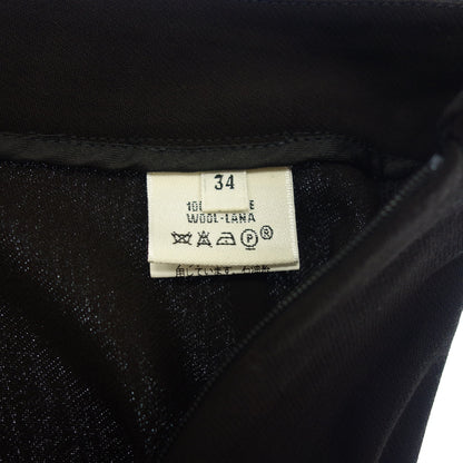 Good condition◆Hermes wool slacks Margiela period pants ladies brown 34 HERMES [AFB14] 