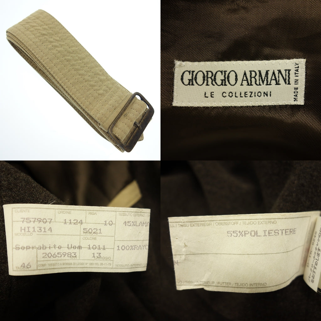 二手 ◆乔治·阿玛尼 (Giorgio Armani) 外套内衬 棕色 46 号 男士 GIORGIO ARMANI [AFA20] 