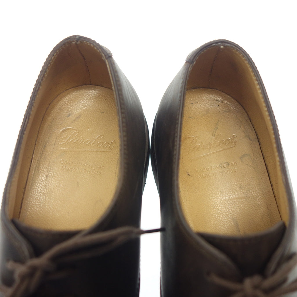 Very good condition ◆ Paraboots Leather Shoes Straight Tip AZAY Men's Brown Size 7.5 PARABOOT AZAY [LA] 