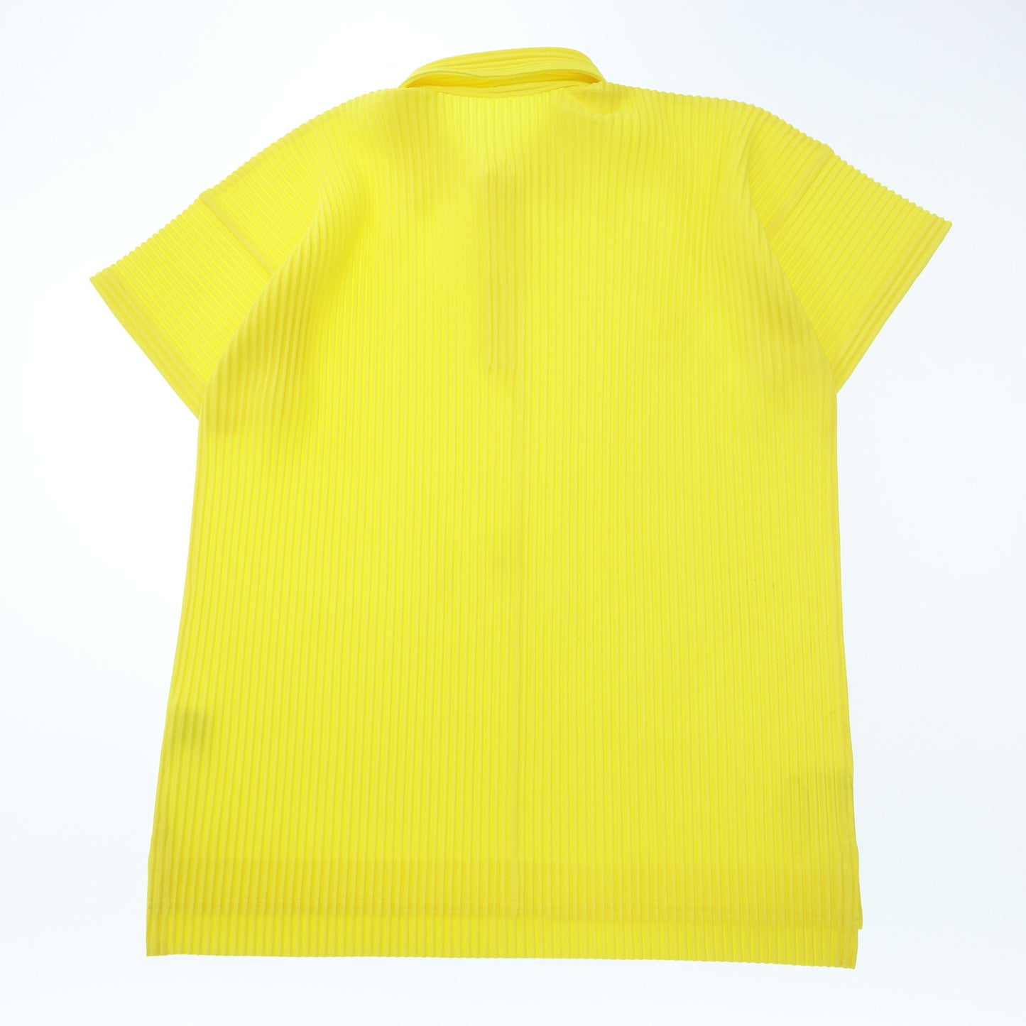 ISSEY MIYAKE HOMME PLISSE Shirt Short Sleeve Pullover HP11JM127 Men's Yellow 2 ISSEY MIYAKE HOMME PLISSE [AFB49] [Used] 