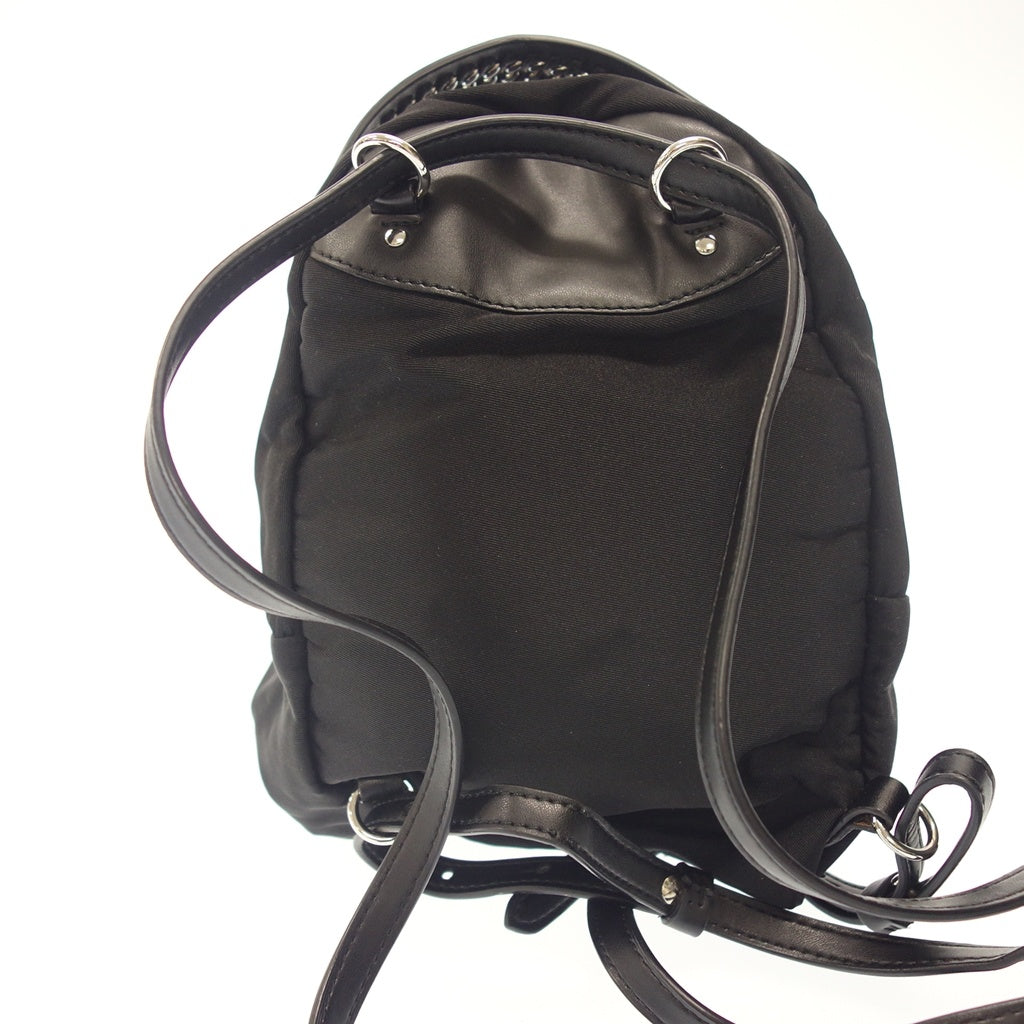 Very good condition ◆ Stella McCartney Mini Backpack Ferrabella Nylon Leather Black STELLA McCARTNEY [AFE12] 