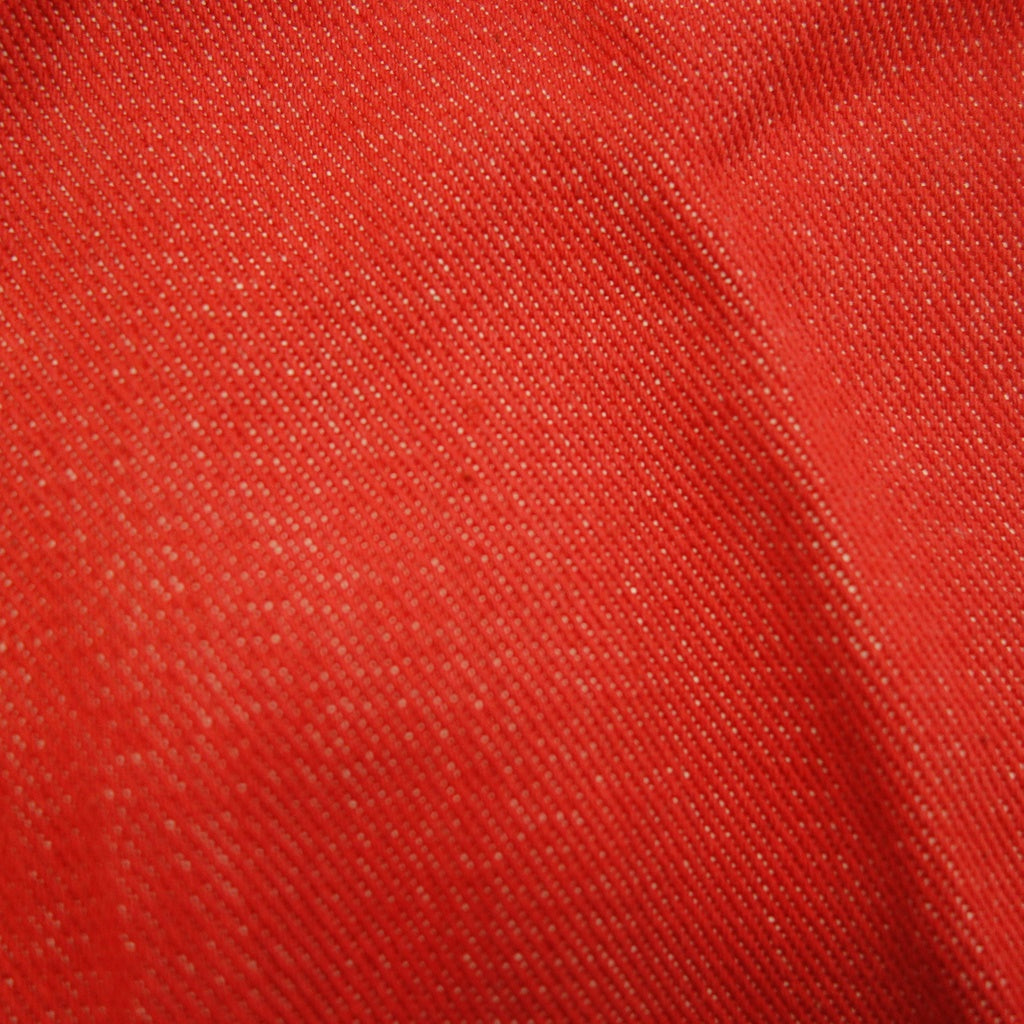 Good Condition◆Hermes Tuck Pants Gold Button Serie Ladies Red 40 HERMES [AFB24] 