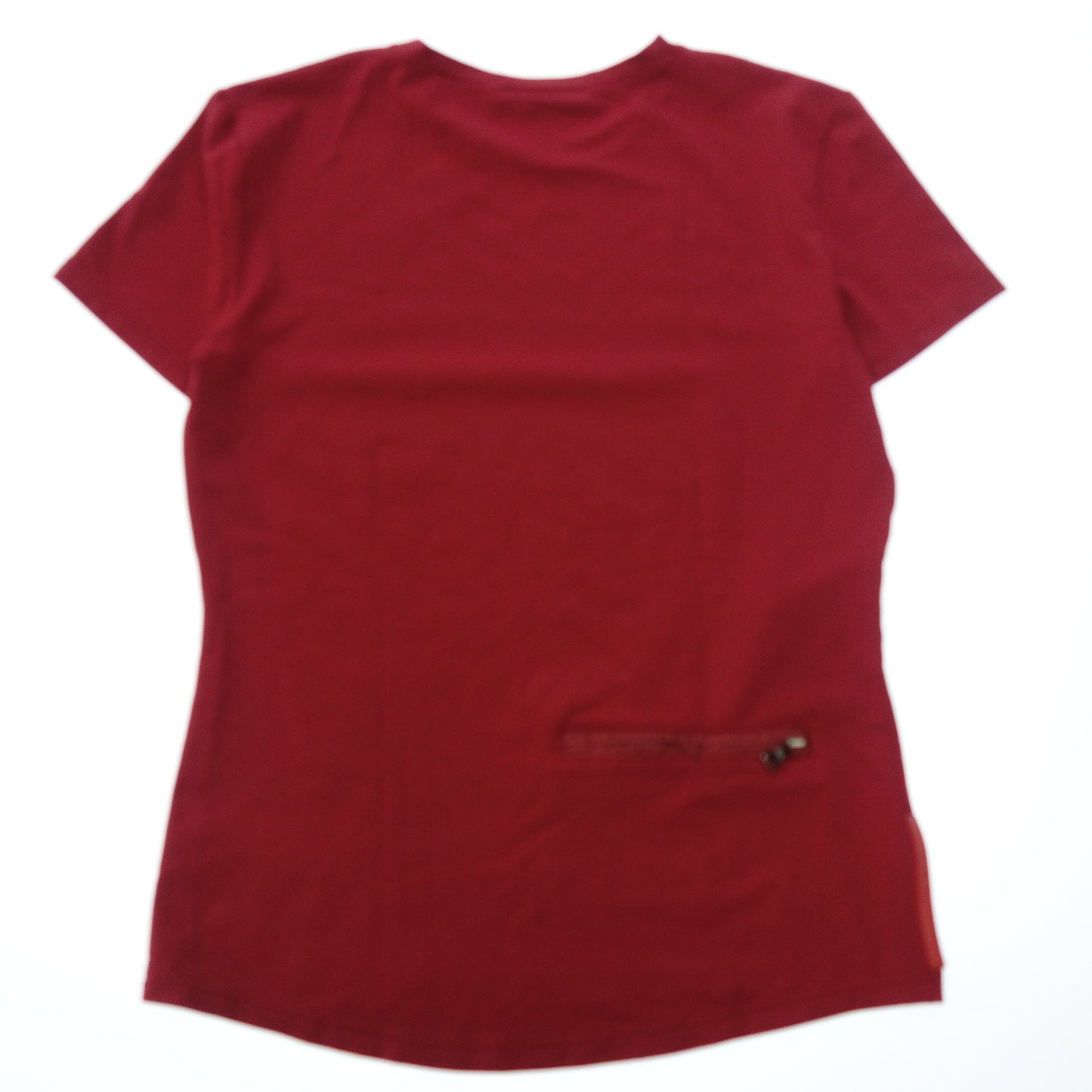 Prada T-shirt back zip ladies red L PRADA [AFB45] [Used] 