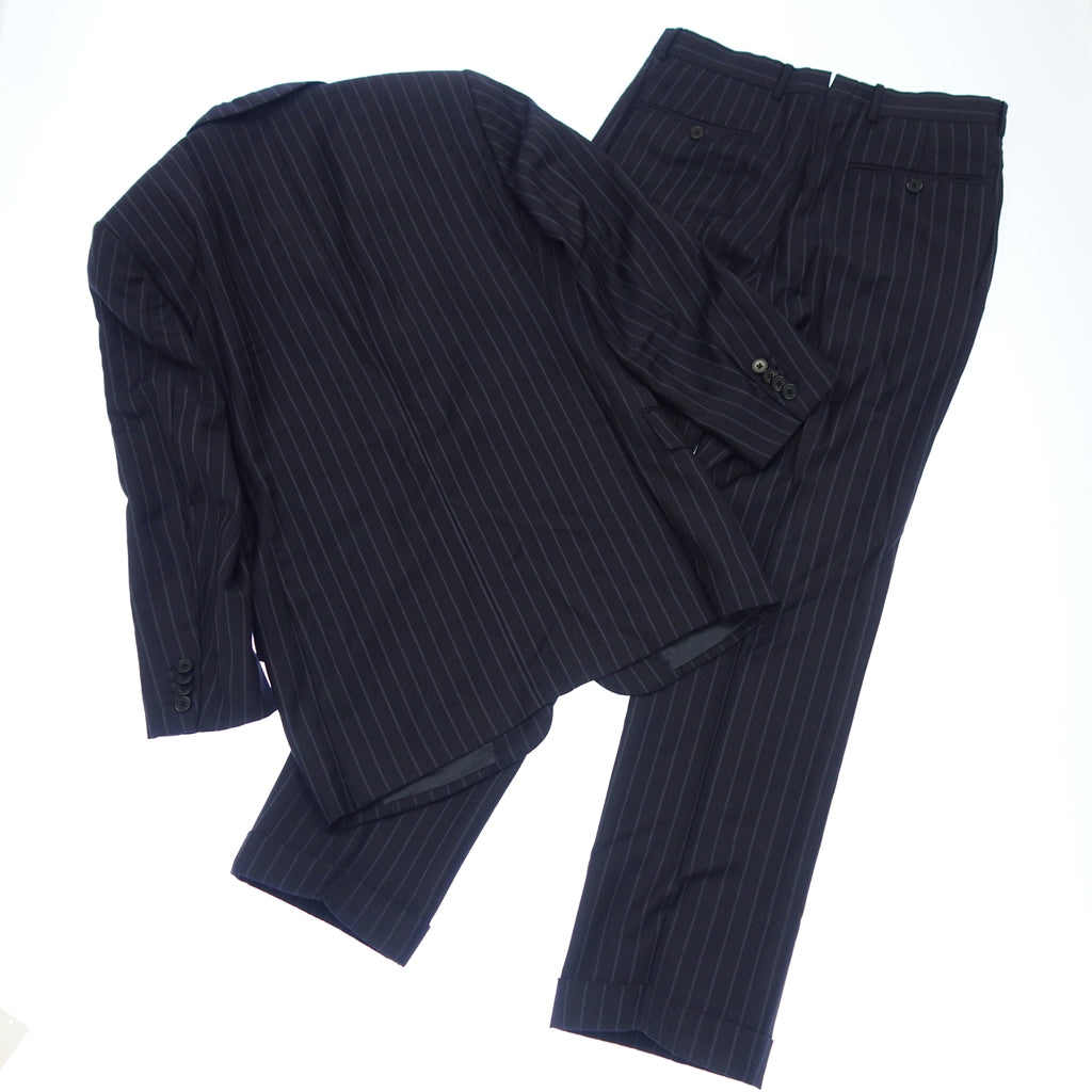 Good condition ◆ Ermenegildo Zegna suit set TROFEO wool striped men's blue size 44 Ermenegildo Zegna [AFB43] 