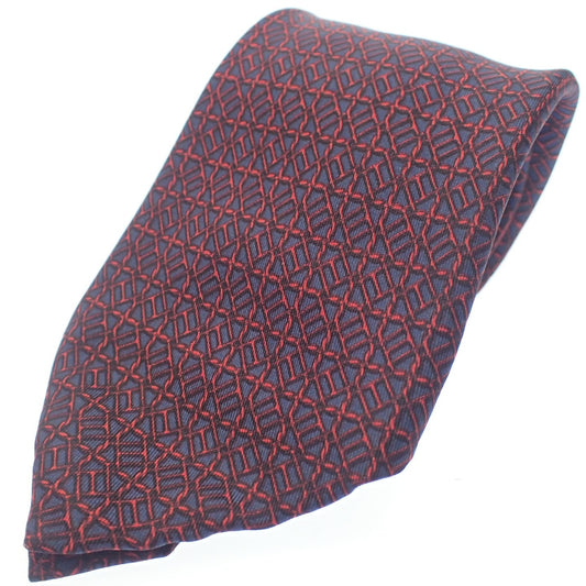 Good condition◆Hermes tie men's navy HERMES [AFI7] 