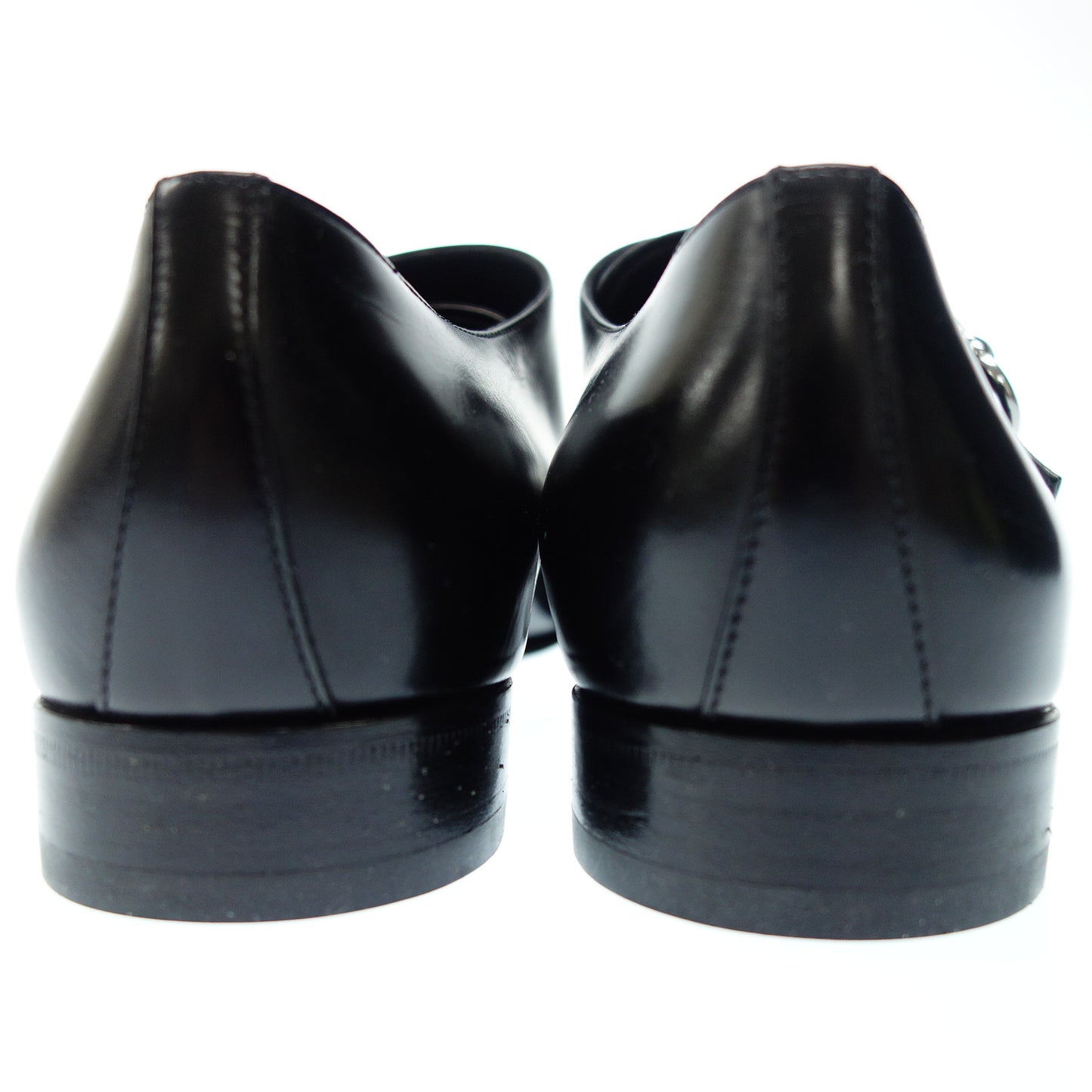 Salvatore Ferragamo leather shoes double monk men's 5.5 black Salvatore Ferragamo [AFC21] [Used] 