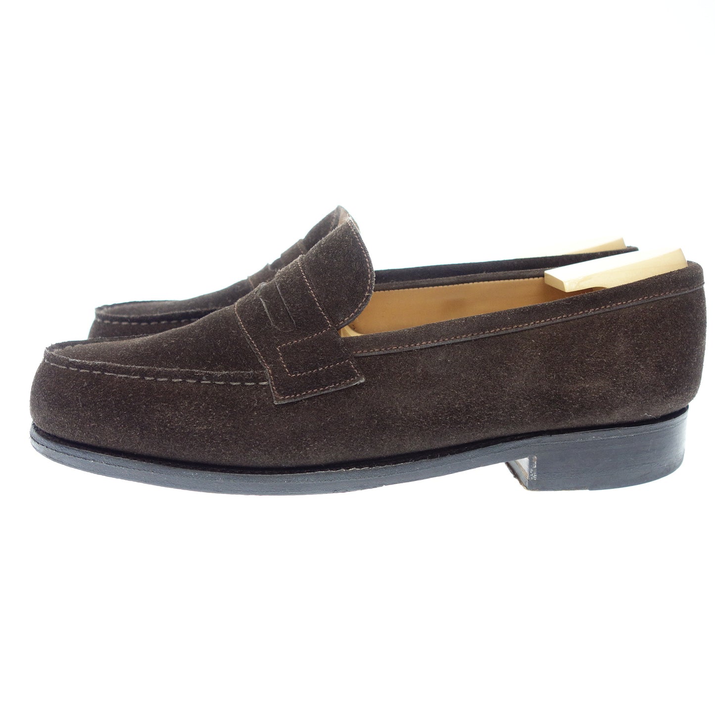 状况良好◆JMWESTON 皮鞋 Signature Loafers 180 男士绒面革棕色 7.5C JMWESTON [LA] 