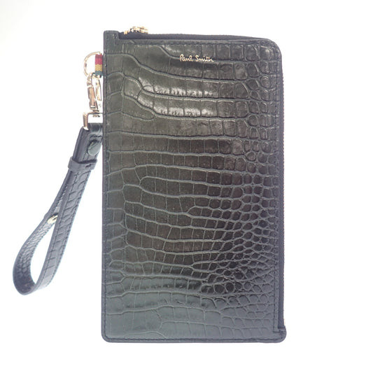 Good Condition◆Paul Smith BPW515 Croco Embossed Leather Wallet Case Paul Smith [AFI9] 