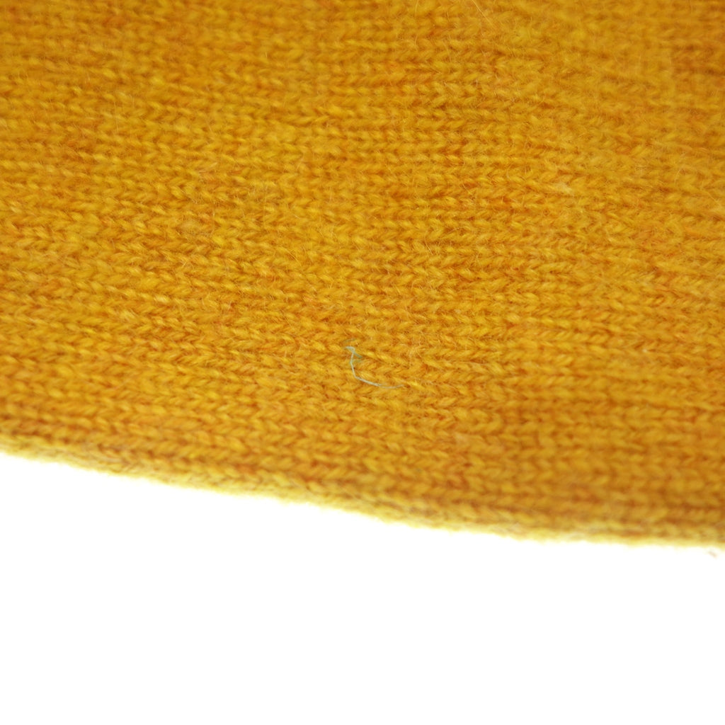 Good condition◆Hermes knit tops cashmere ladies yellow size 34 HERMES [AFB51] 