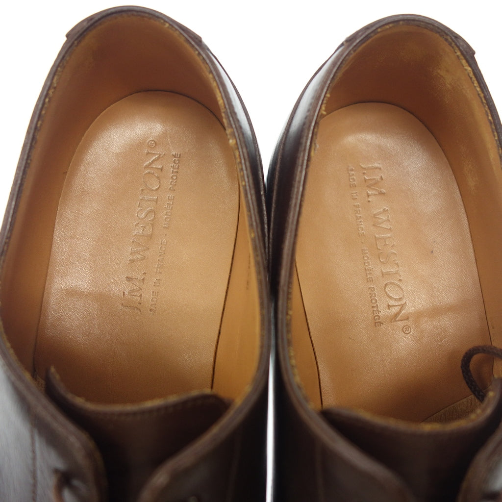 Good Condition◆JMWESTON Leather Shoes U Tip 641 Golf Box Calf Size 8D Dark Brown JMWESTON [LA] 