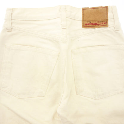 Used ◆Resolute Denim Pants Jeans Button Fly 10th Anniversary Men's W29L34 White AA710 RESOLUTE 10th Anniversary [AFB38] 