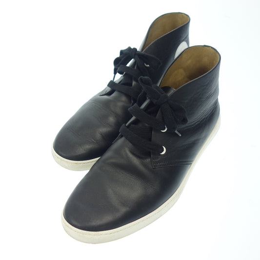 Used ◆Hermes sneakers high-cut leather men's black size 42 HERMES [AFC25] 