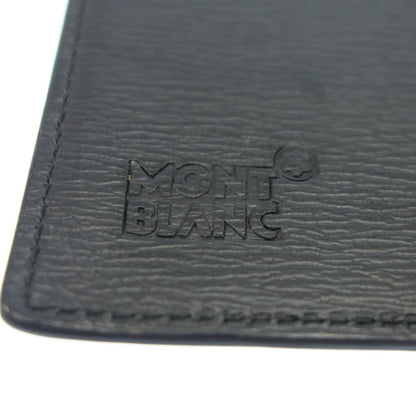 Montblanc card case business card holder leather black MONTBLANC [AFI6] [Used] 