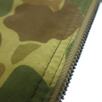 Double RRL Ralph Lauren Pouch Flat Nylon Leather Pull Camouflage Pattern Khaki RRL [AFE6] [Used] 