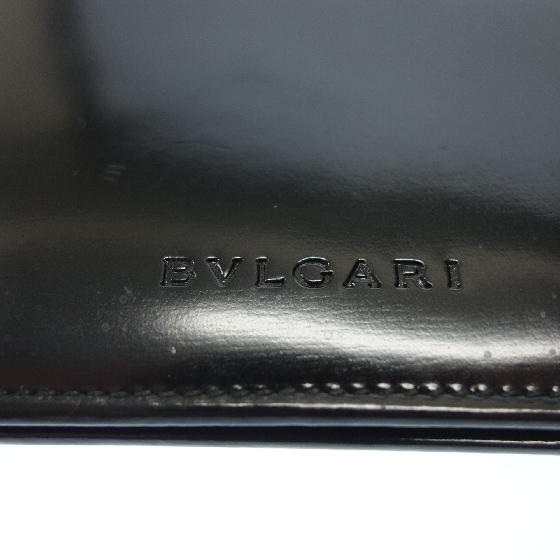 ブルガリ　パスポートケース　ブラック ブルガリ パスポートケース カバー レザー 黒 BVLGARI【AFI14