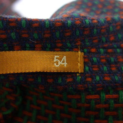 Very good condition◆Gabardine tailored jacket 2B single wool blend men's multicolor 54 gabardine [AFB28] 