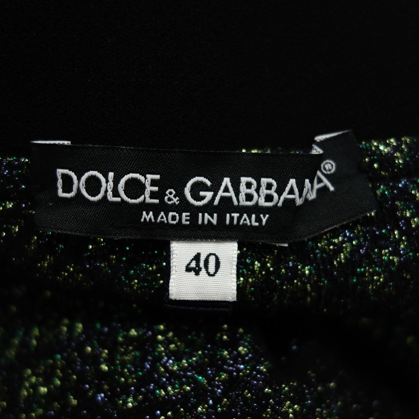 Dolce &amp; Gabbana 打底裤 亮片金属丝女式长裤 绿色 40 DOLCE&amp;GABBANA [AFB6] 