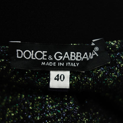 Dolce &amp; Gabbana Leggings Pants Glitter Lamé Women's Green 40 DOLCE&amp;GABBANA [AFB6] 