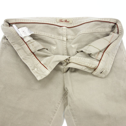 Loro Piana Denim Pants Cotton Check Lining Men's Greige 32 Loro Piana [AFB6] [Used] 
