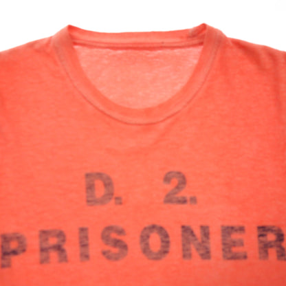 Used ◆D Squared Short Sleeve T-shirt Cut and Sew Print Crew Neck Men's XS Red DSQUARED2 [AFB10] 