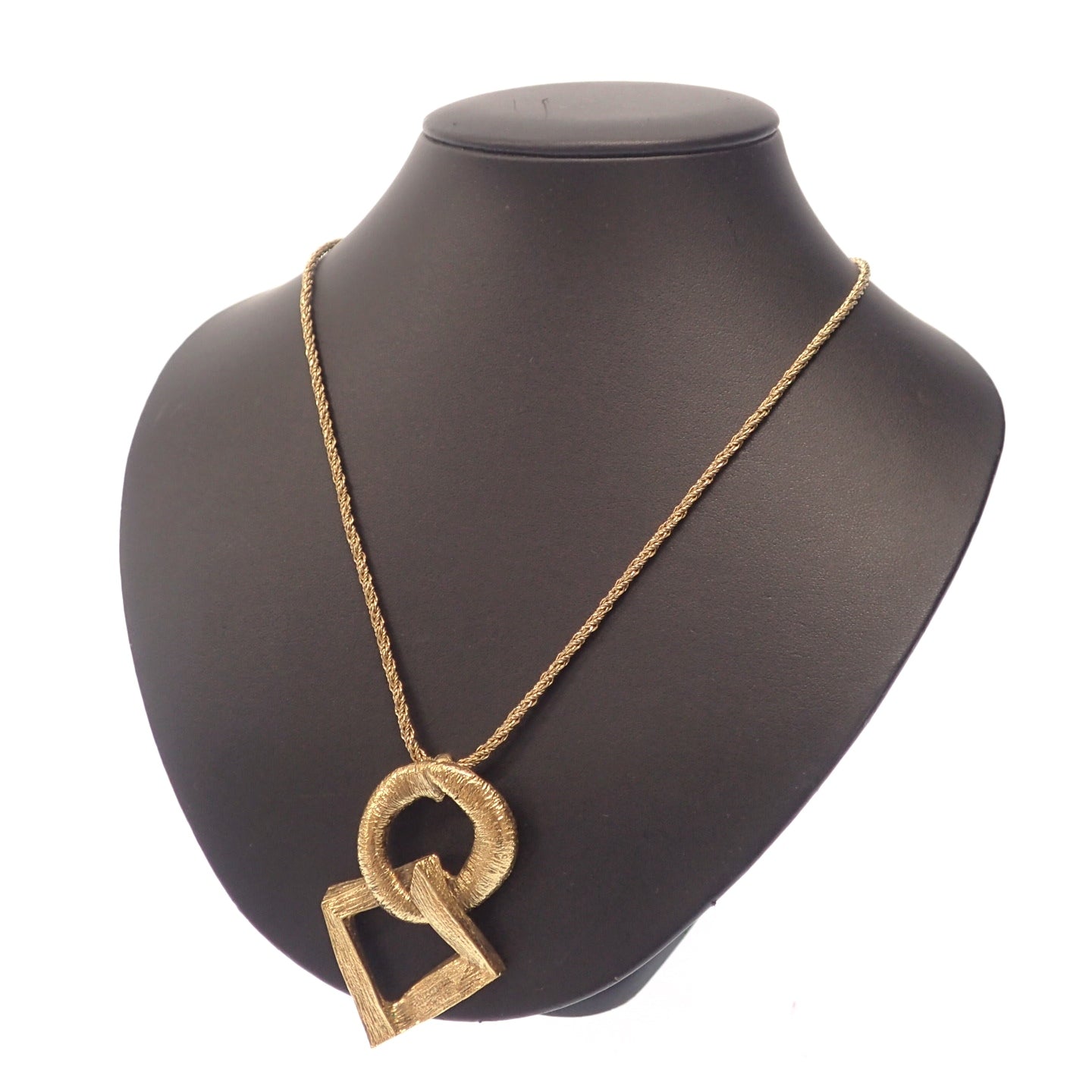 Good condition ◆ Yves Saint Laurent necklace pendant gold YSL Yves Saint Laurent [AFI2] 